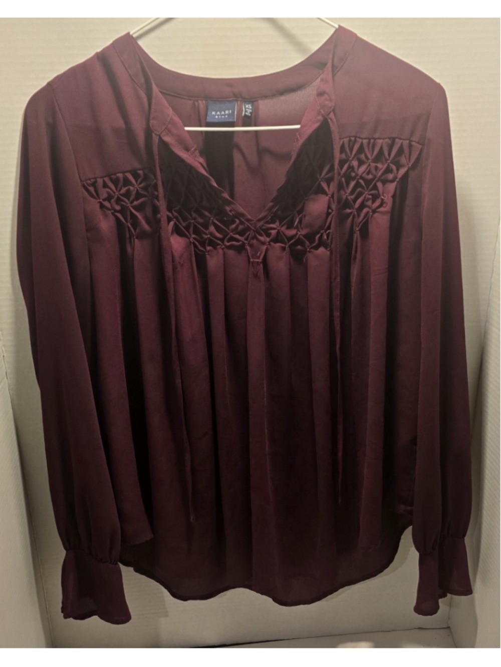 Katrina Blouse Burgundy Size Xs